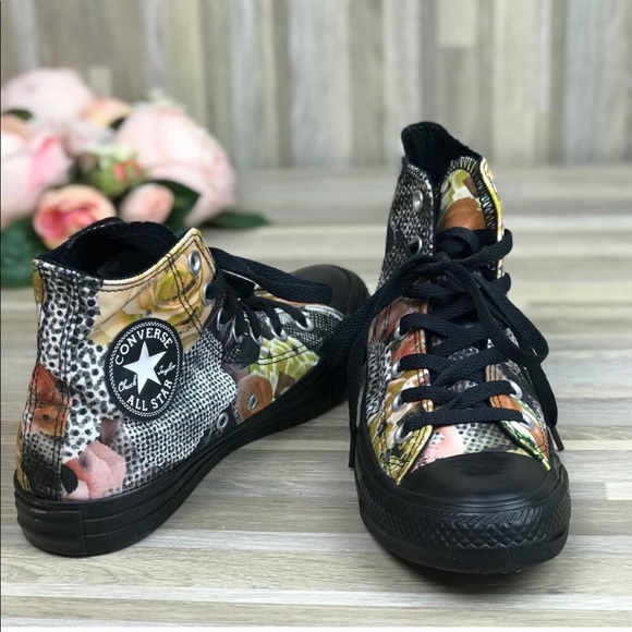 NWT Converse 💥Digital Floral Black HT W AUTHENTIC - Picture 5 of 6